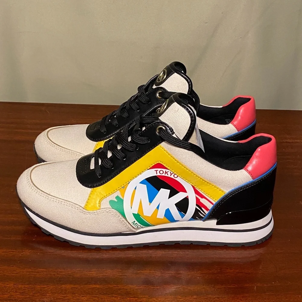 Michael Kors Maddy Trainers Tokyo Olympian MK Logo women’s size 9M New Other - Picture 1 of 6